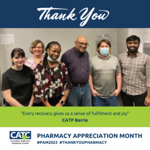 Thank you CATP Barrie pharmacy team