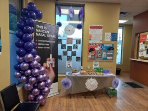 Overdose awareness day community event in Keswick clinic